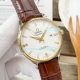 Copy Omega Constellation Men White Face Brown Leather Strap Silver Bezel Watch 41mm (9)_th.jpg